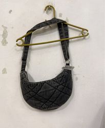 Gestepptes Denim Schultertasche