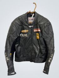 Giacca da moto in pelle FLM Greyhound