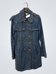 AVOCADO Women's Denim Trench Coat
