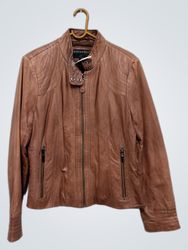 BERNARDO Women's Brown Leather Jacket