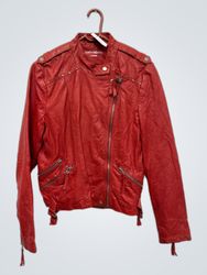 Sud Express Leather Biker Jacket