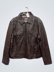 MARK ADAM new york Leather Jacket