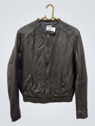 Veste aviateur en cuir Zapa