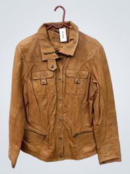 Favourites Yessica Brown Leather Jacket