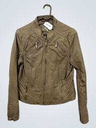 Guess Brown Faux Leather Jacket