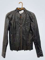 Goosecraft.jacket 00. Black Leather Jacket