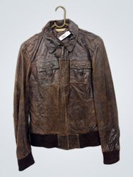 Giacca in pelle marrone Promod