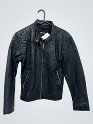 b&c bod & christensen black leather jacket