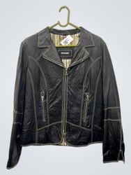 PATAGO Schwarze Lederjacke
