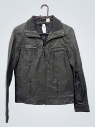 Redoute Creation Giacca in pelle nera