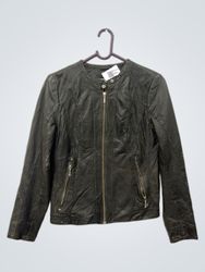 Naf Naf Leather Biker Jacket