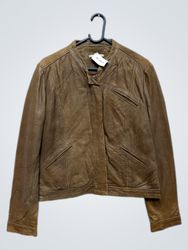 Akac Ecou Brown Leather Jacket