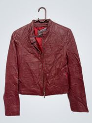 Penn Red Leather Jacket