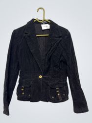 Mountever Black Corduroy Blazer