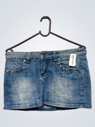 Monday Jeans bestickter Denim-Minirock