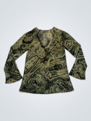 Unbranded Printed Long Sleeve Blouse