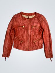 DONNAZ Red Leather Jacket