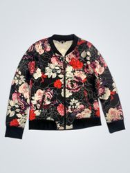 Bebe Sport Floral Bomber Jacket