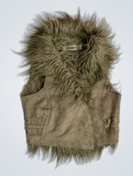 Stradivarius Faux Fur Trimmed Vest