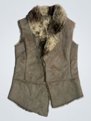 Faux Fur Trimmed Vest