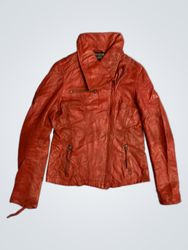 Patricia Red Leather Jacket