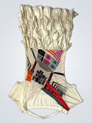 SAVE THE QUEEN! Made in Italy Abstract Print Top