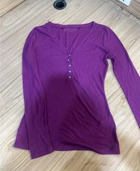 Guess Long Sleeve Henley Shirt