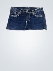 Jupe en denim argenté