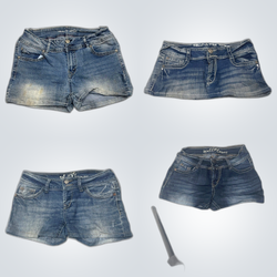 Wallflower Y2K Denim Shorts