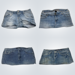 Y2K Denim Mini Skirts