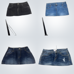 Y2K Denim Skirts Bundle