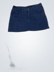 Jupe en denim bleu foncé réservée