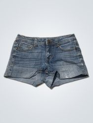 lei sophia hipster flare denim shorts