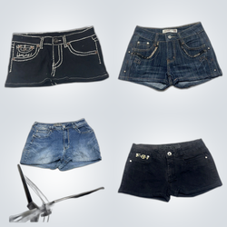 Y2K Jean Shorts Bundle