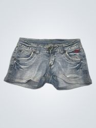 Mavi Low-Rise Denim Shorts