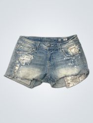 Miss Me Distressed Denim Shorts