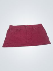 Gloria Vanderbilt Red Denim Mini Skirt