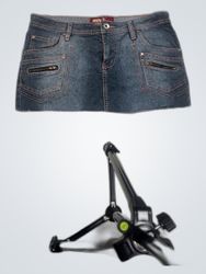 MH-3 Jeans Denim Mini Skirt