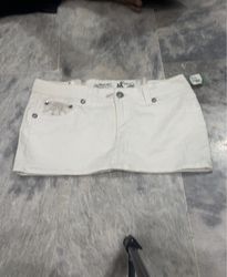 Style & Co. White Denim Mini Shorts