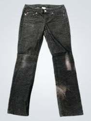 True Religion Black Corduroy Pants