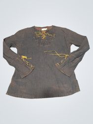 Giani Feroti Lady Line Braun Schnürbluse