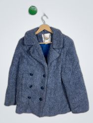 Blue Fuzzy Coat