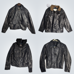 Leather & Denim Jacket Bundle - Tribal, MRC, GAP, ..