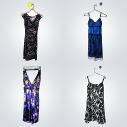 Vestidos de poliéster pretos com vibe Y2K