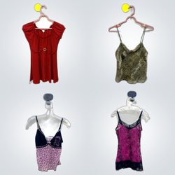 Top e Cami de mistura interessante Y2K