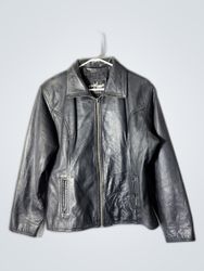 Maxima Black Leather Jacket