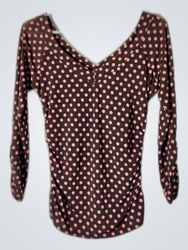 Forever 21 Printed V-Neck Blouse