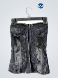 etseak Black Bustier Top