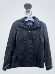 Bromley Collection Black Leather Jacket