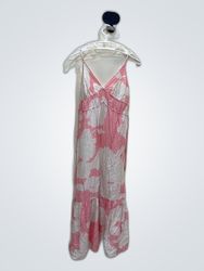 Pink and White Floral Jumpsuit